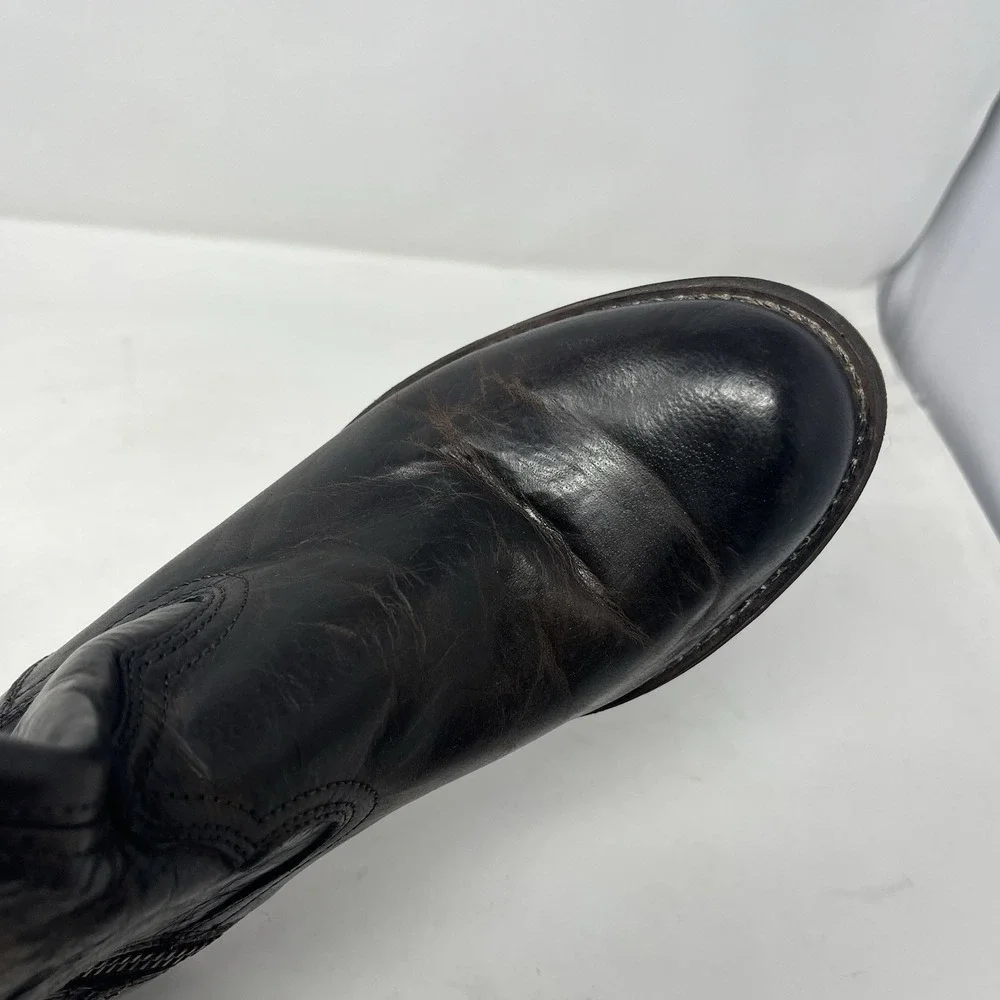 ARIAT Tall OTK Reverse-Ombre' Brown Leather FARAH #10021610 Boots US 7.5 B